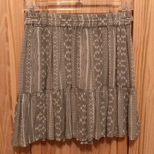 Grey and white skirt from Aeropostale